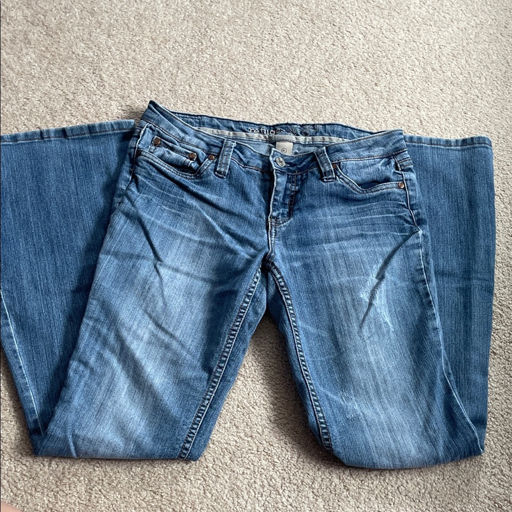 Y2K Refuge Juniors Blue Jeans - Picture 5 of 11